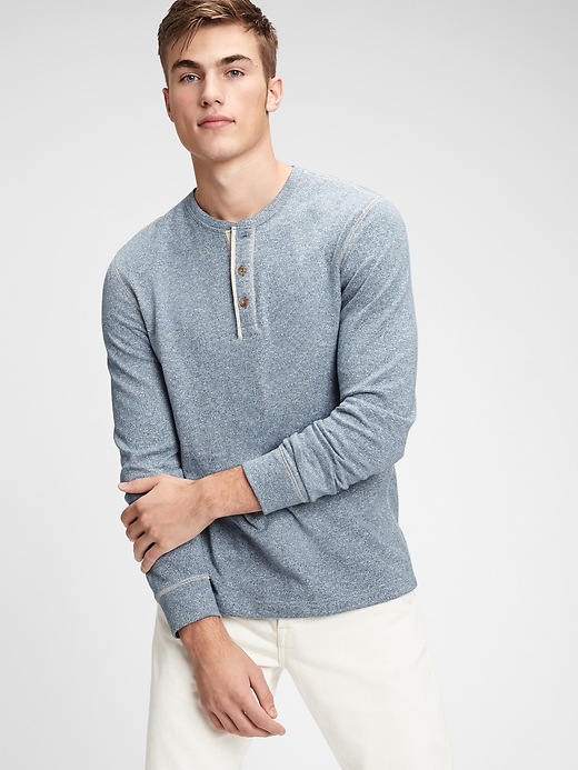 Image number 3 showing, Marled Henley T-Shirt