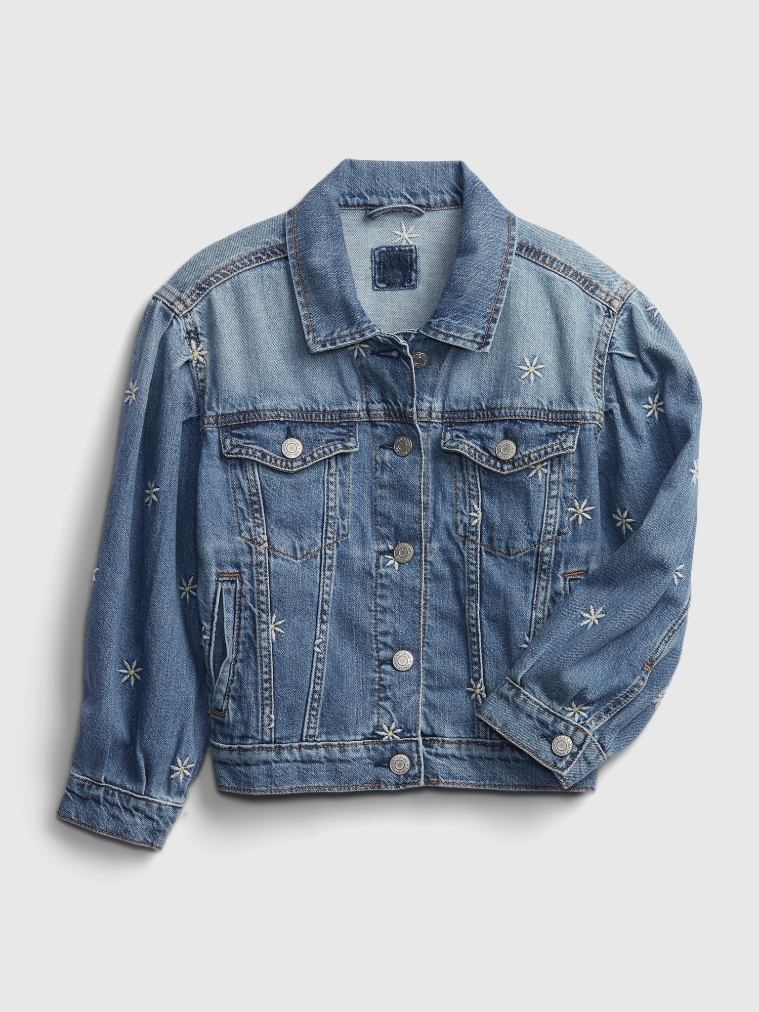 flower denim jacket