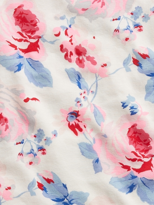 2 of 8 showing, with the color ivory frost of product babyGap Floral PJ Set