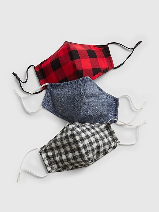 View large product image 2 of 3. Adult Contour Mask with Filter Pocket (3-Pack)