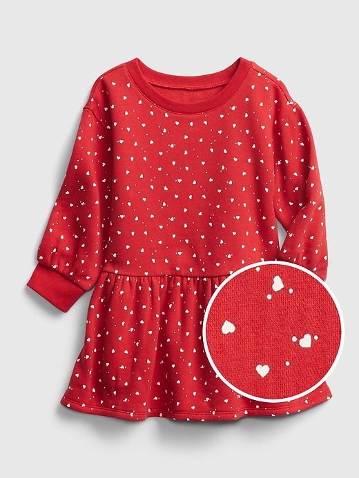 Image number 1 showing, Toddler Heart Tiered Dress
