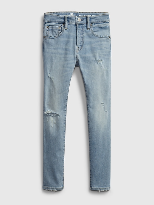 Image number 1 showing, Kids Recycled Super Skinny Jeans with Washwell&#153