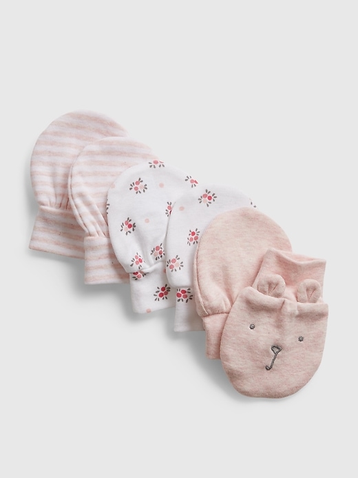 View large product image 1 of 1. Baby First Favorite Print Mittens (3-Pack)