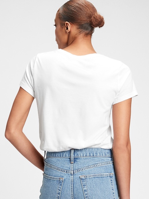 2 of 8 showing, with the color white of product Vintage Wash T-Shirt