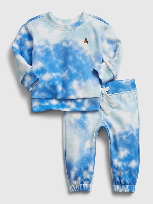 Image number 1 showing, Baby Tie-Dye Knit Outfit Set