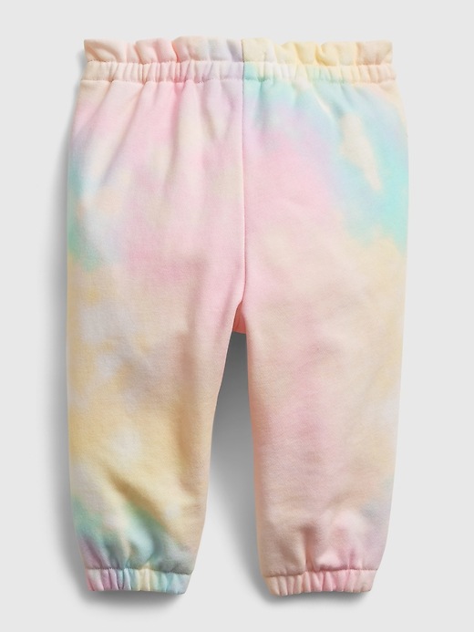 2 of 8 showing, with the color pink blush of product Baby Recycled Tie-Dye Outfit Set