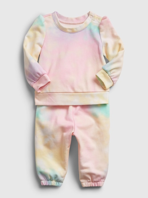 Image number 3 showing, Baby Recycled Tie-Dye Outfit Set