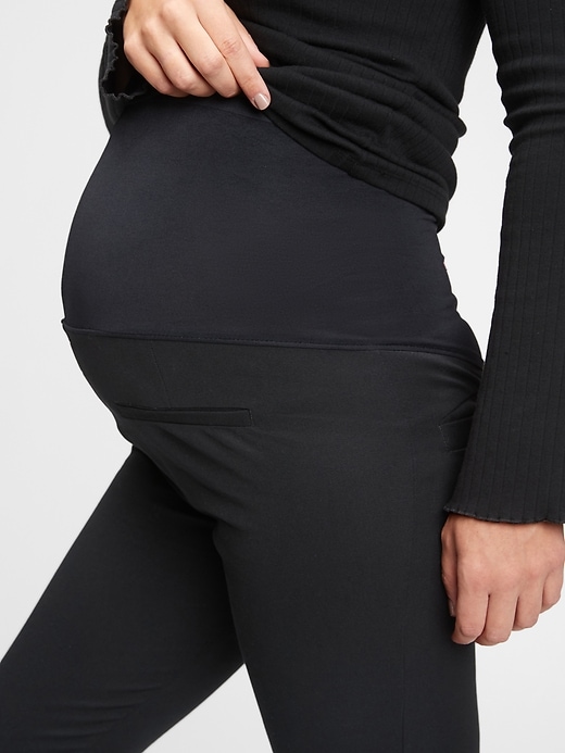 Image number 3 showing, Maternity Full Panel Skinny Pants with Bi-Stretch