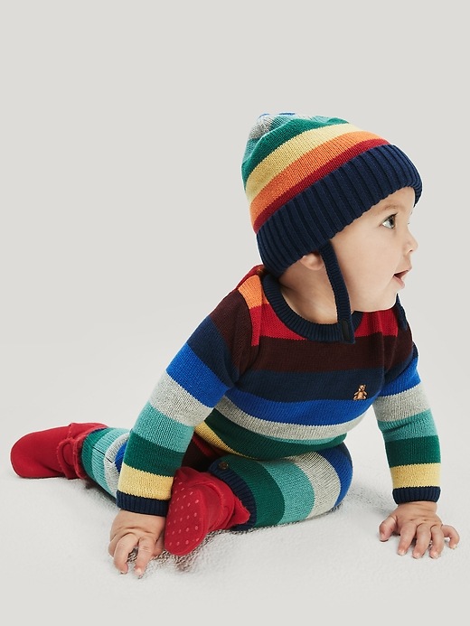 Image number 4 showing, Baby Happy Stripe One-Piece