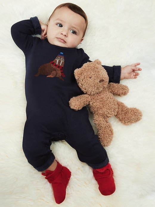 Image number 4 showing, Baby Cozy Walrus One-Piece