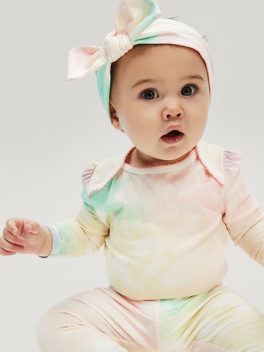 2 of 8 showing, with the color multi tie dye of product Baby Mix and Match Print Pull-On Pants