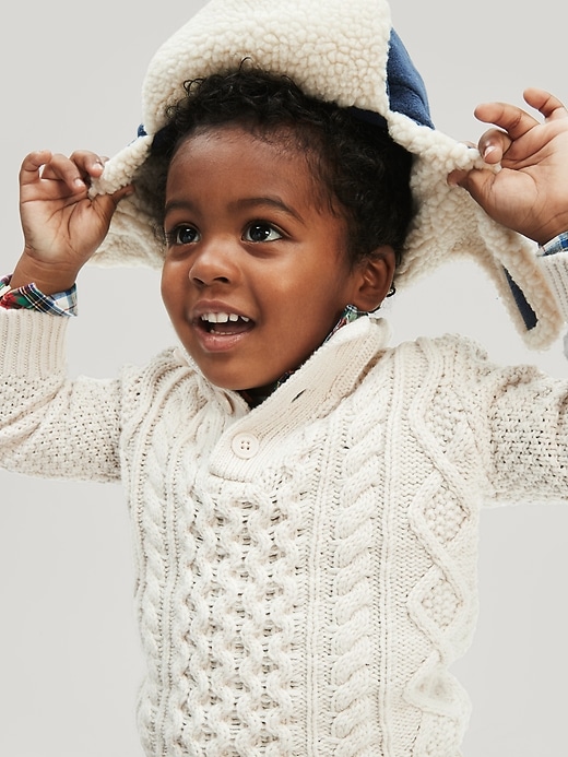 Image number 2 showing, Toddler Cable Knit Sweater