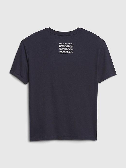 2 of 8 showing, with the color run dmc navy of product Teen Band Graphic T-Shirt