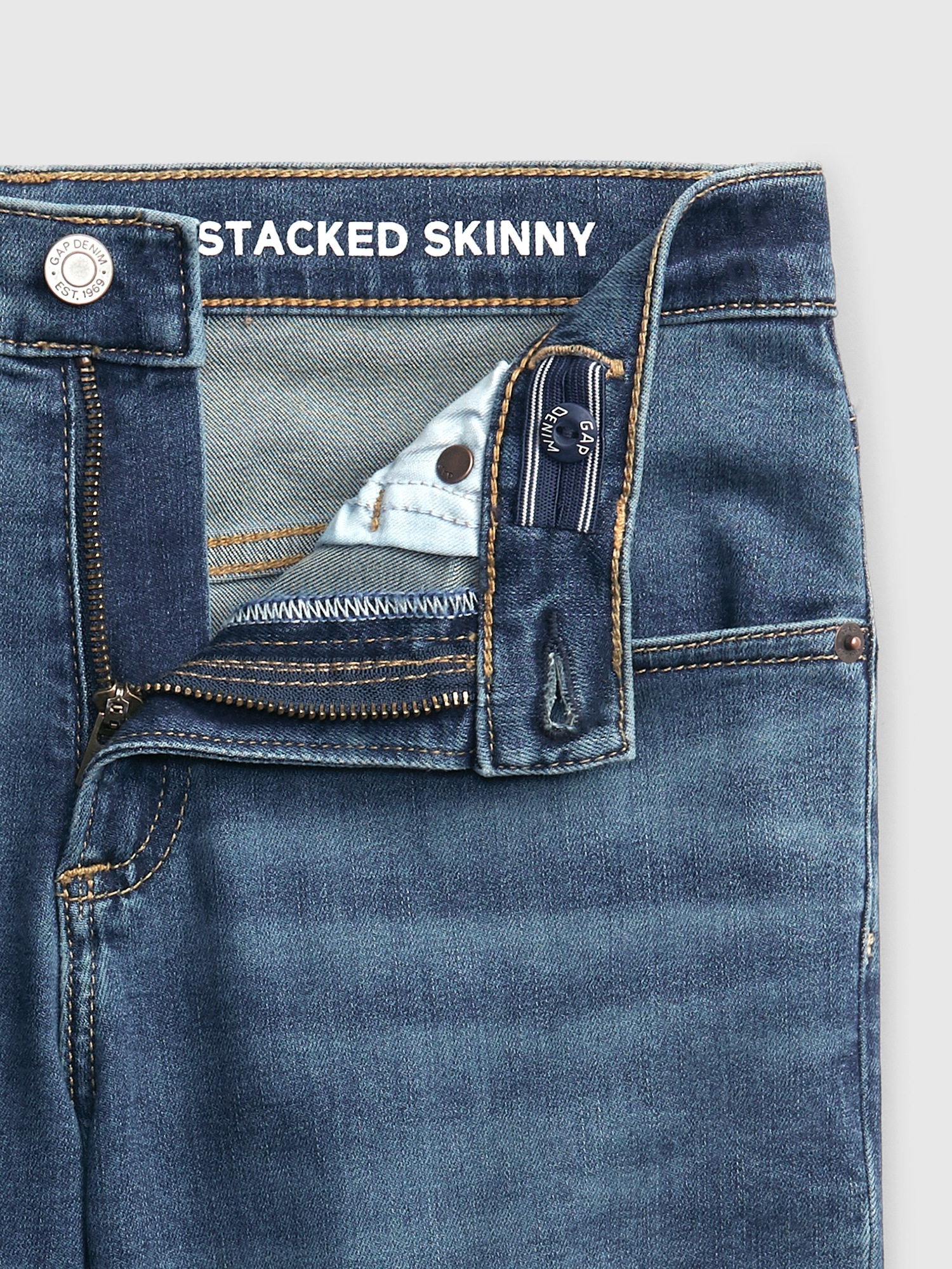 Teen Stacked Ankle Skinny Jeans with Washwell™ | Gap