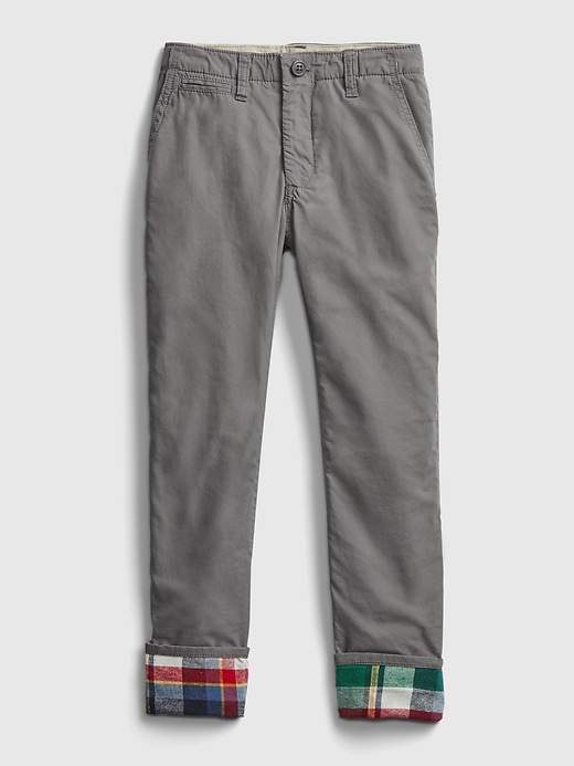 1 of 8 showing, with the color new shadow of product Kids Lined Lived In Khakis