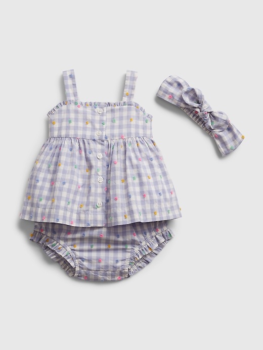 Image number 3 showing, Baby Gingham Outfit Set