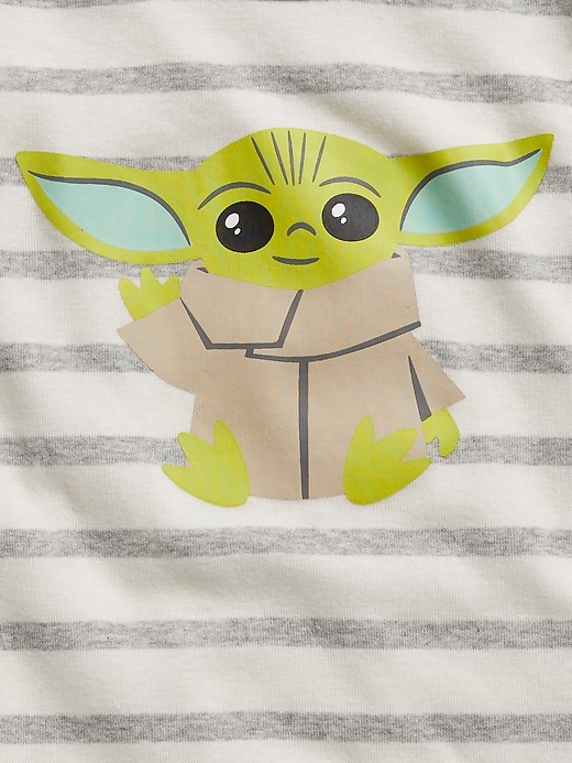 2 of 8 showing, with the color snowflake milk of product babyGap &#124 Star Wars™ Stripe PJ Set