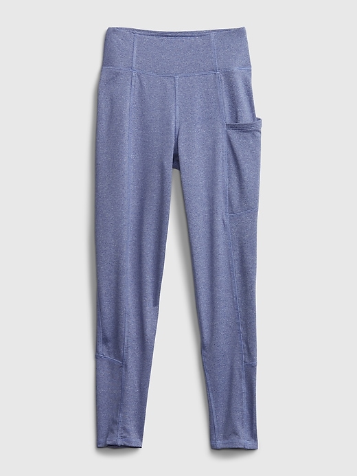 2 of 8 showing, with the color larkspur of product GapFit Teen Sky High Leggings