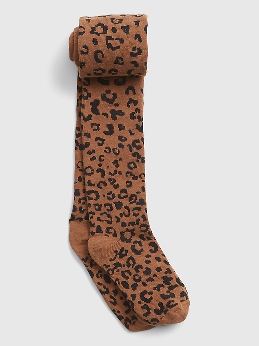 View large product image 1 of 1. Kids Leopard Print Tights
