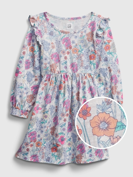 View large product image 1 of 1. Toddler Ruffle Print Dress