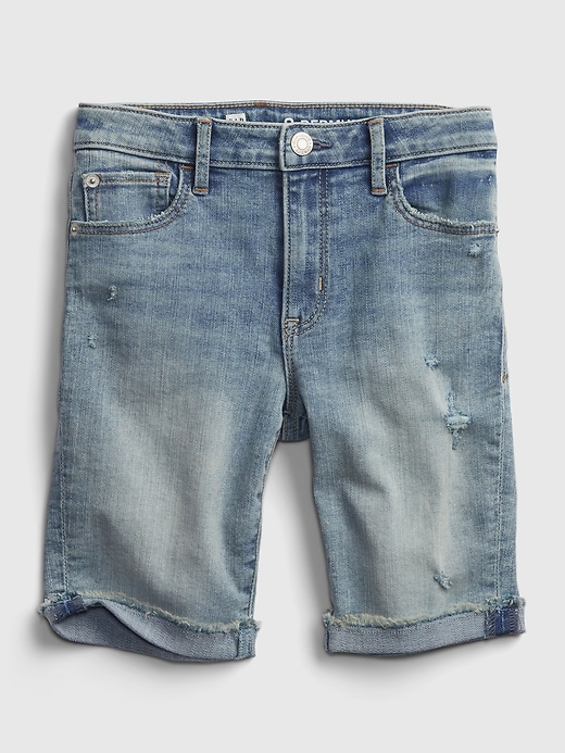 Image number 2 showing, Kids High-Rise Bermuda Shorts with Stretch