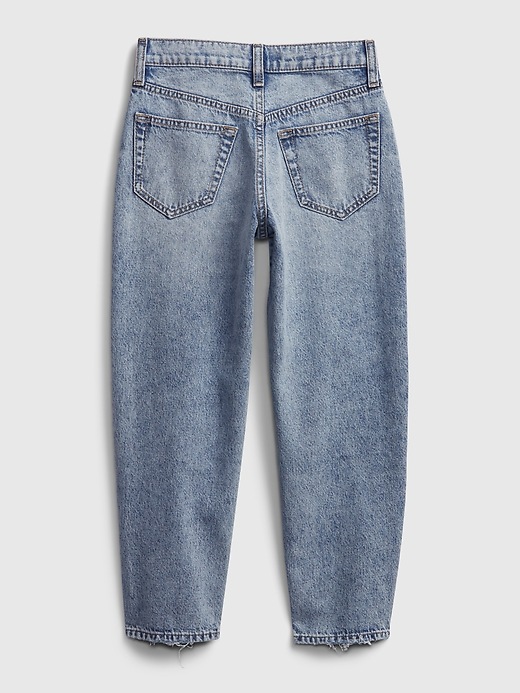 Image number 3 showing, Kids High-Rise Barrel Jeans