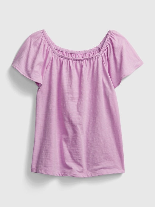1 of 8 showing, with the color purple rose of product Kids Flutter Shirt