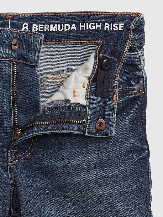 Image number 4 showing, Kids High-Rise Bermuda Shorts with Stretch
