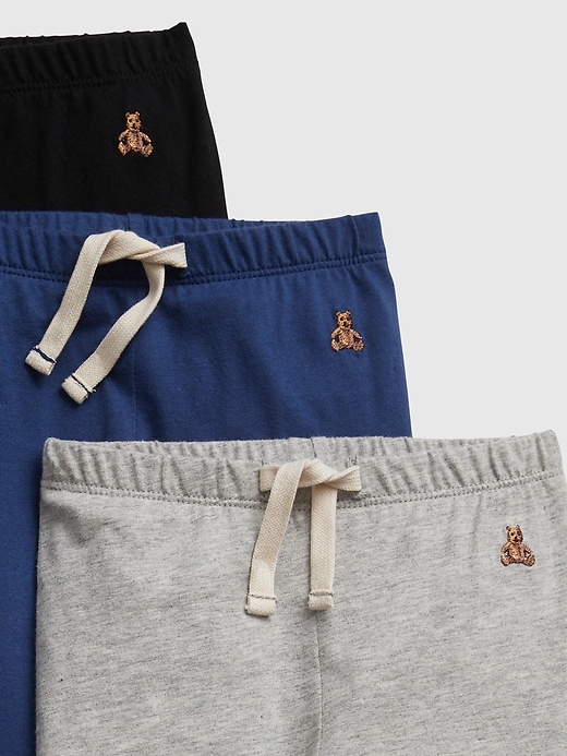 2 of 8 showing, with the color multi of product Baby Organic Cotton Mix and Match Pull-On Pants (3-Pack)