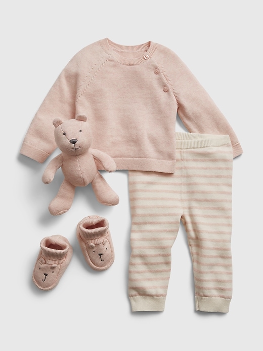 Image number 1 showing, Baby Sweater Outfit Set with Brannan Bear