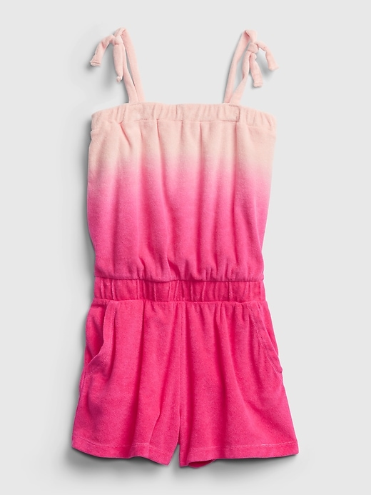 1 of 8 showing, with the color pink dip dye of product Kids Dip-Dye Swim Coverup Romper