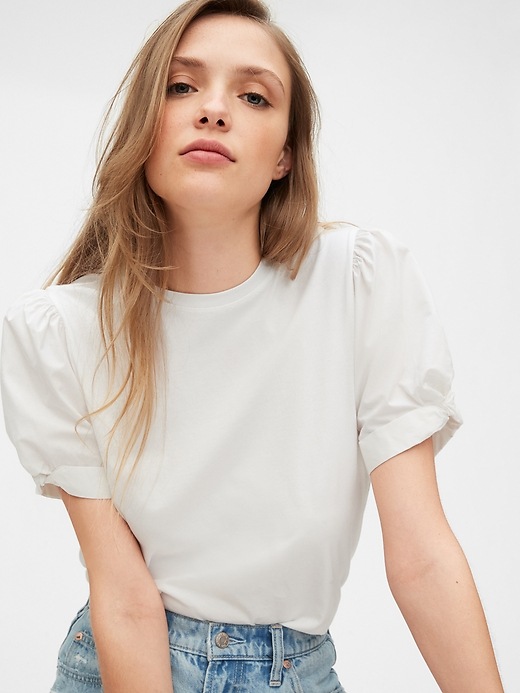 Image number 5 showing, Puff Sleeve T-Shirt