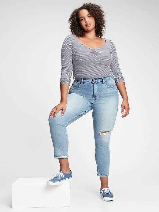 high rise cigarette jeans gap