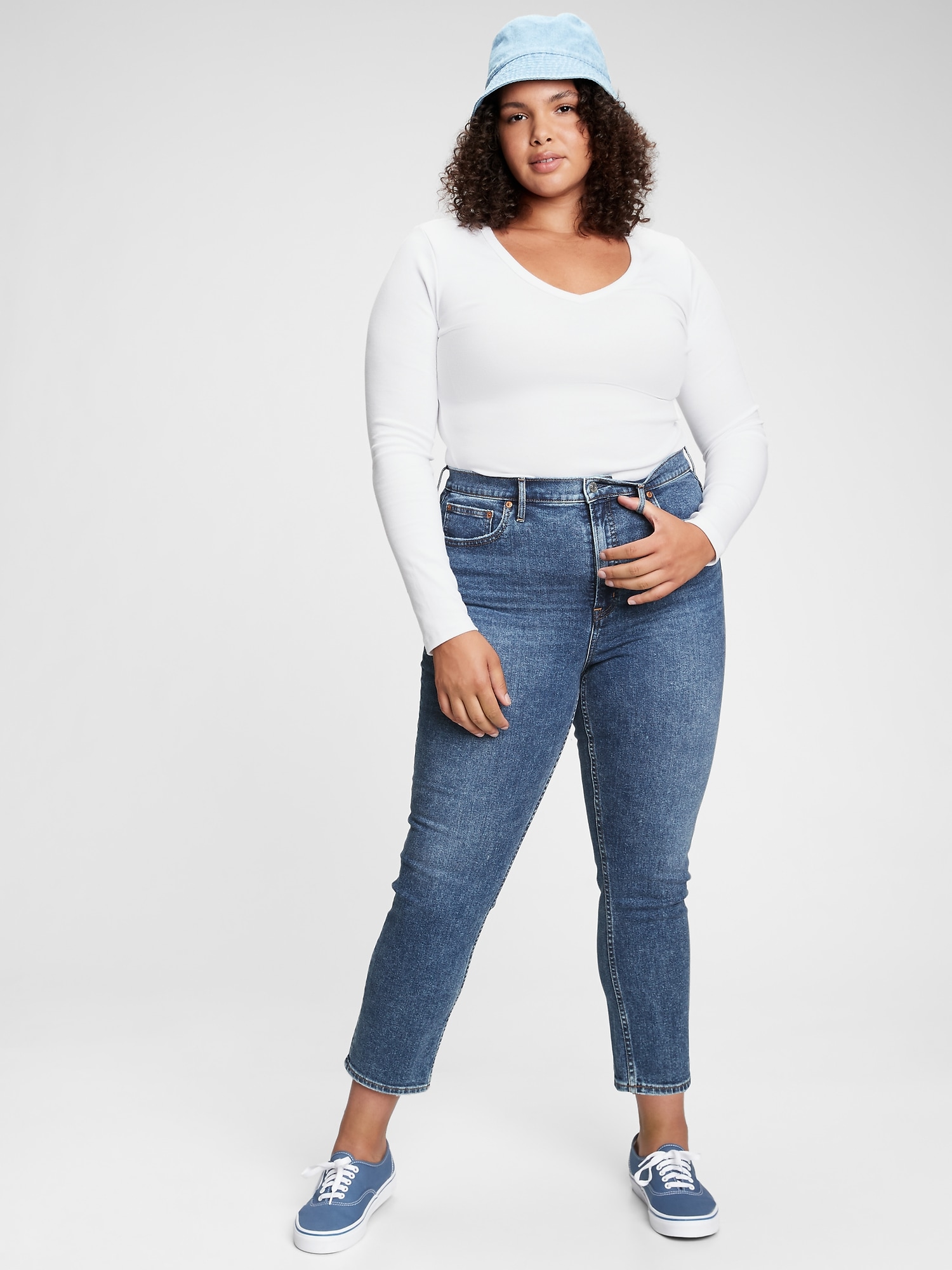 Gap high rise slim straight 2025 jeans