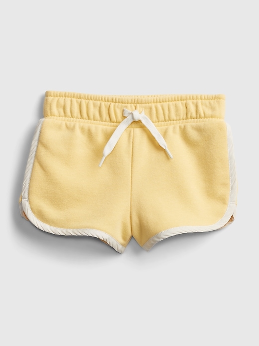 1 of 8 showing, with the color havana yellow of product Toddler Pull-On Dolphin Shorts