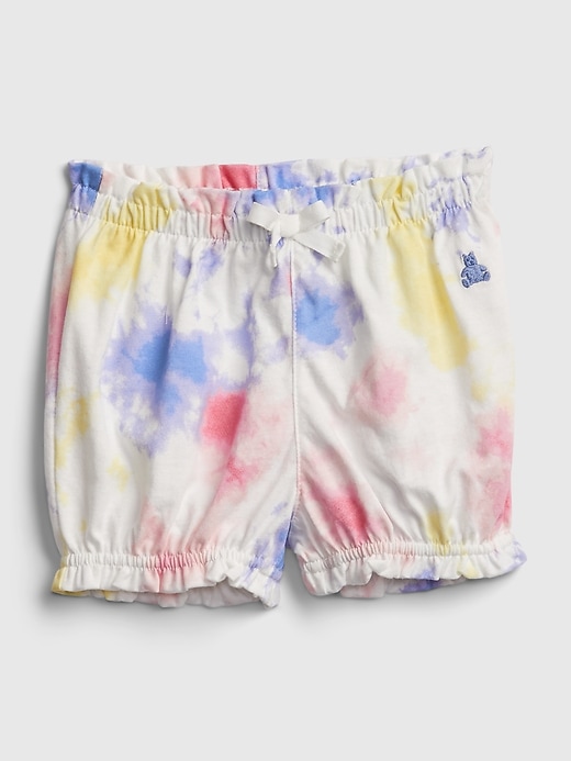 1 of 8 showing, with the color tie dye of product Baby Organic Cotton Mix and Match Pull-On Shorts