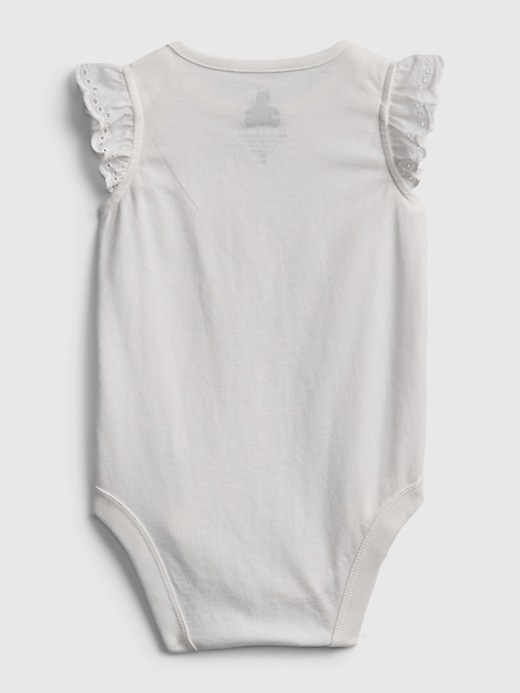 2 of 8 showing, with the color new off white of product Baby Organic Cotton Mix and Match Bodysuit