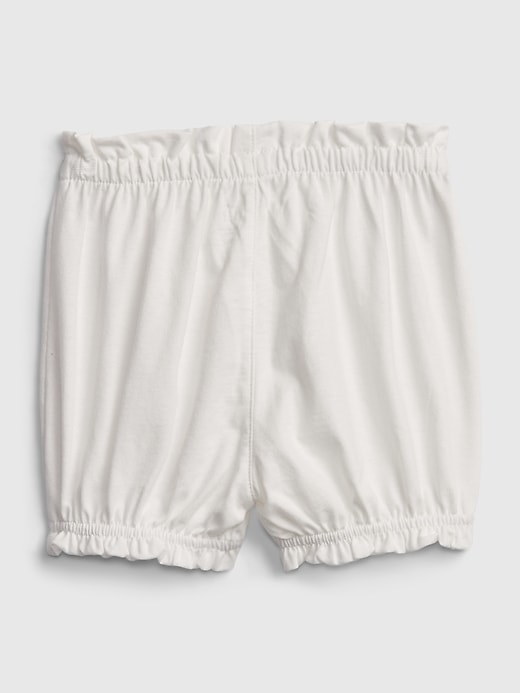 2 of 8 showing, with the color new off white of product Baby 100% Mix and Match Organic Cotton Bubble Shorts