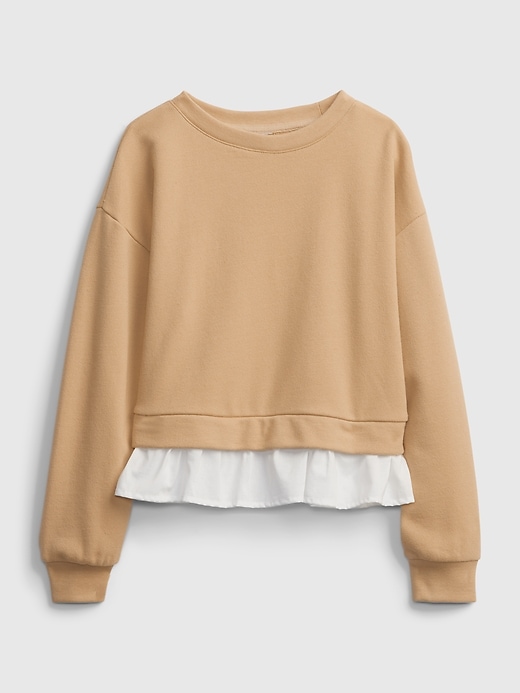 Image number 1 showing, Kids Ruffle Trim Sweatshirt