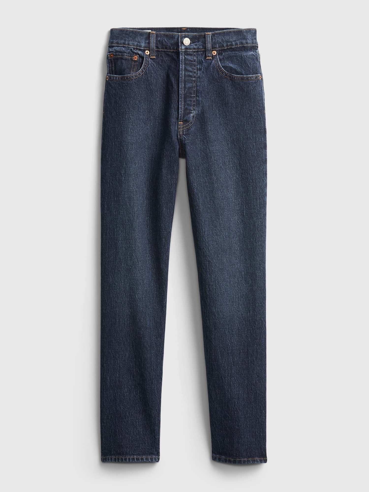 high rise cheeky straight jeans