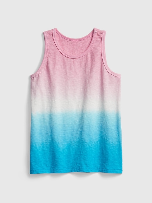 1 of 8 showing, with the color maiden pink of product Kids Dip-Dye Tank Top