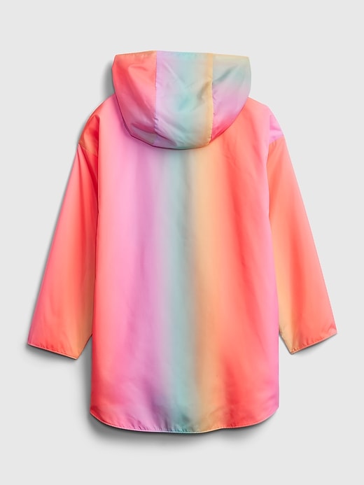 Image number 3 showing, Kids Ombre Rainbow Rain Jacket