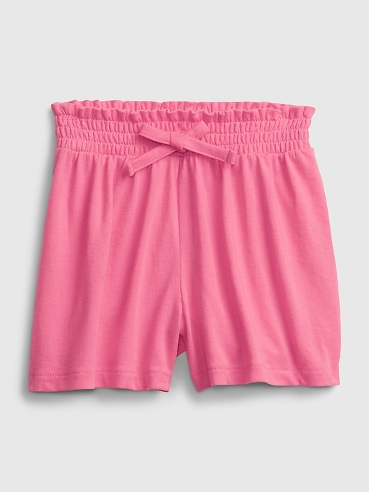 1 of 8 showing, with the color neon pink rose of product Toddler Organic Cotton Mix and Match Pull-On Shorts