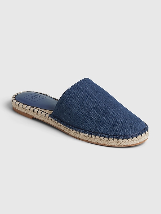 1 of 8 showing, with the color denim of product Espadrille Slide-Ons