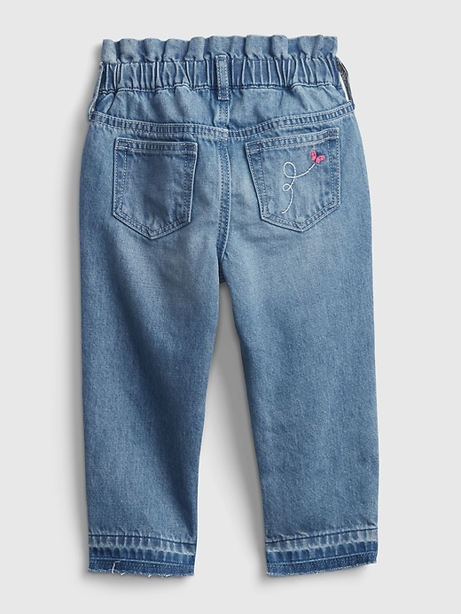 2 of 8 showing, with the color blue bell of product Toddler Pull-On Just Like Mom Jeans with Washwell™