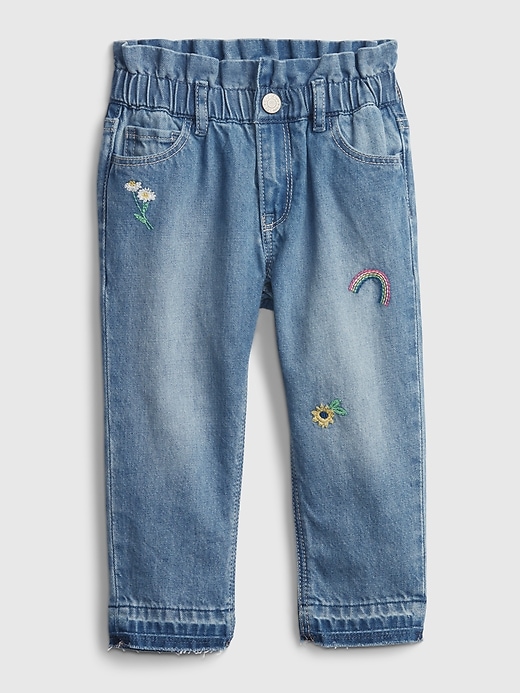 1 of 8 showing, with the color blue bell of product Toddler Pull-On Just Like Mom Jeans with Washwell™