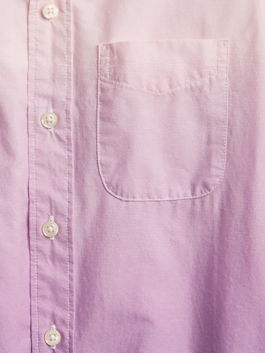 Image number 4 showing, Kids Dip-Dye Poplin Shirt
