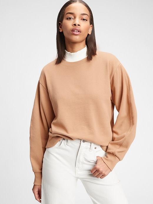 Image number 10 showing, Vintage Soft Balloon Sleeve Crewneck Sweatshirt