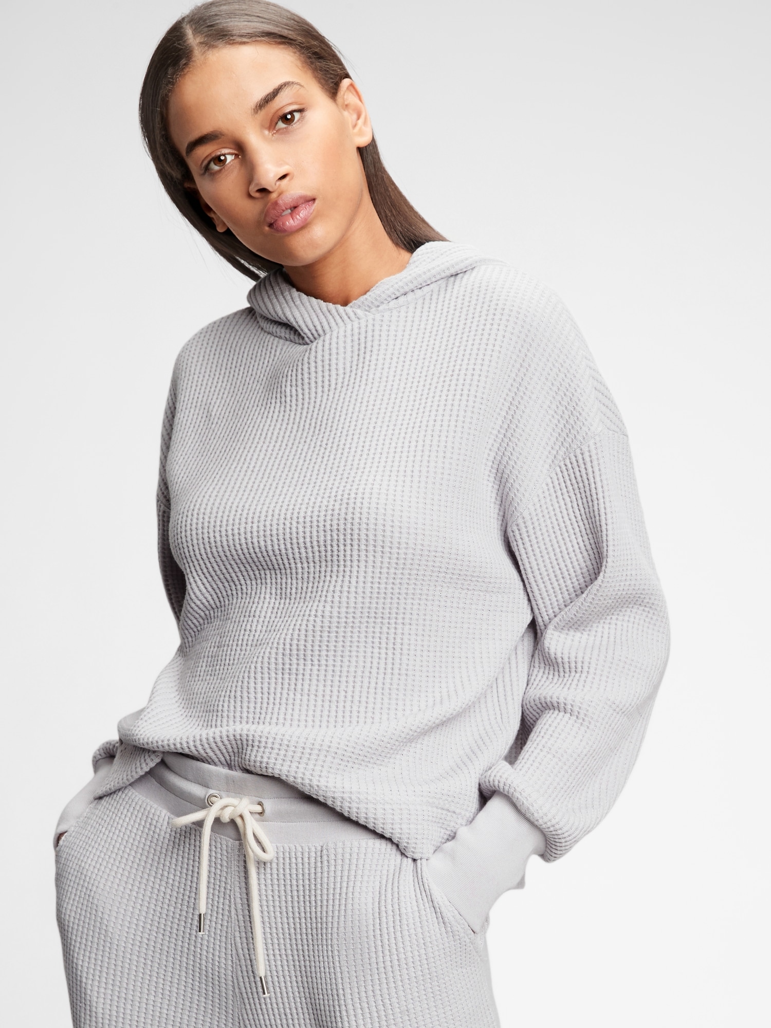 waffle weave hoodie