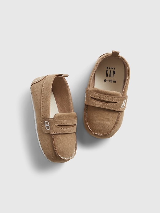1 of 8 showing, with the color khaki of product Baby Loafers